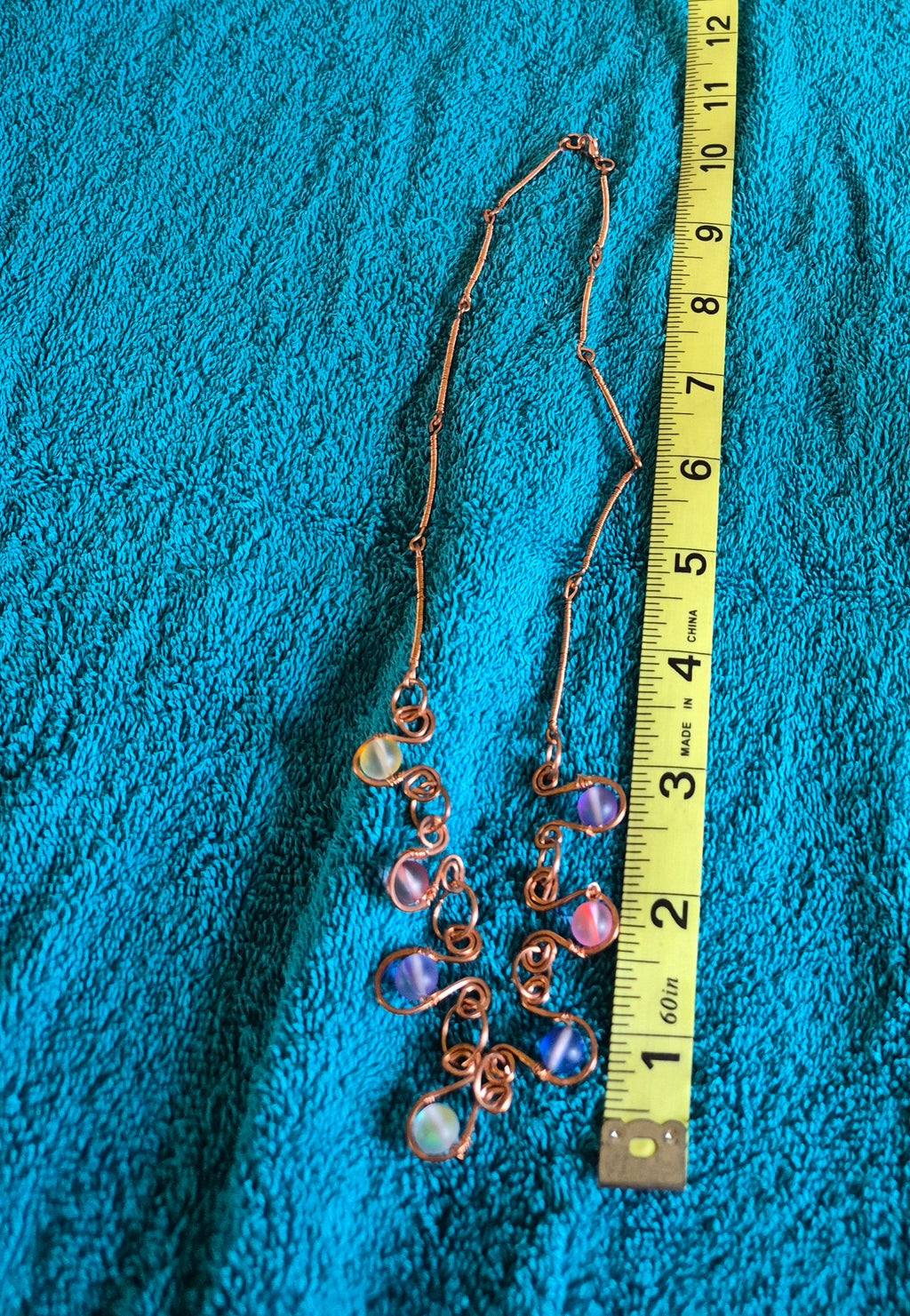Premier Copper Wire & Acrylic Bead Necklace