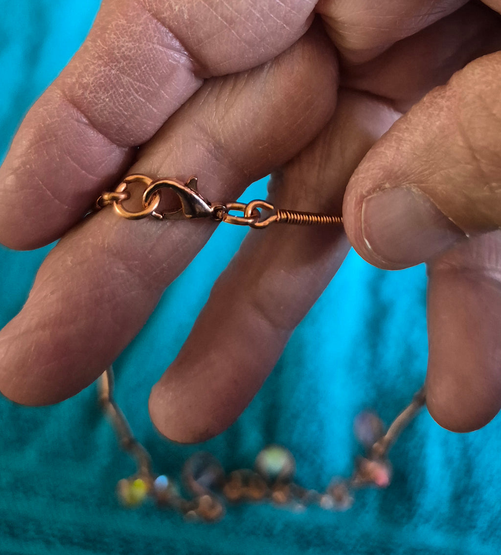 Premier Copper Wire & Acrylic Bead Necklace