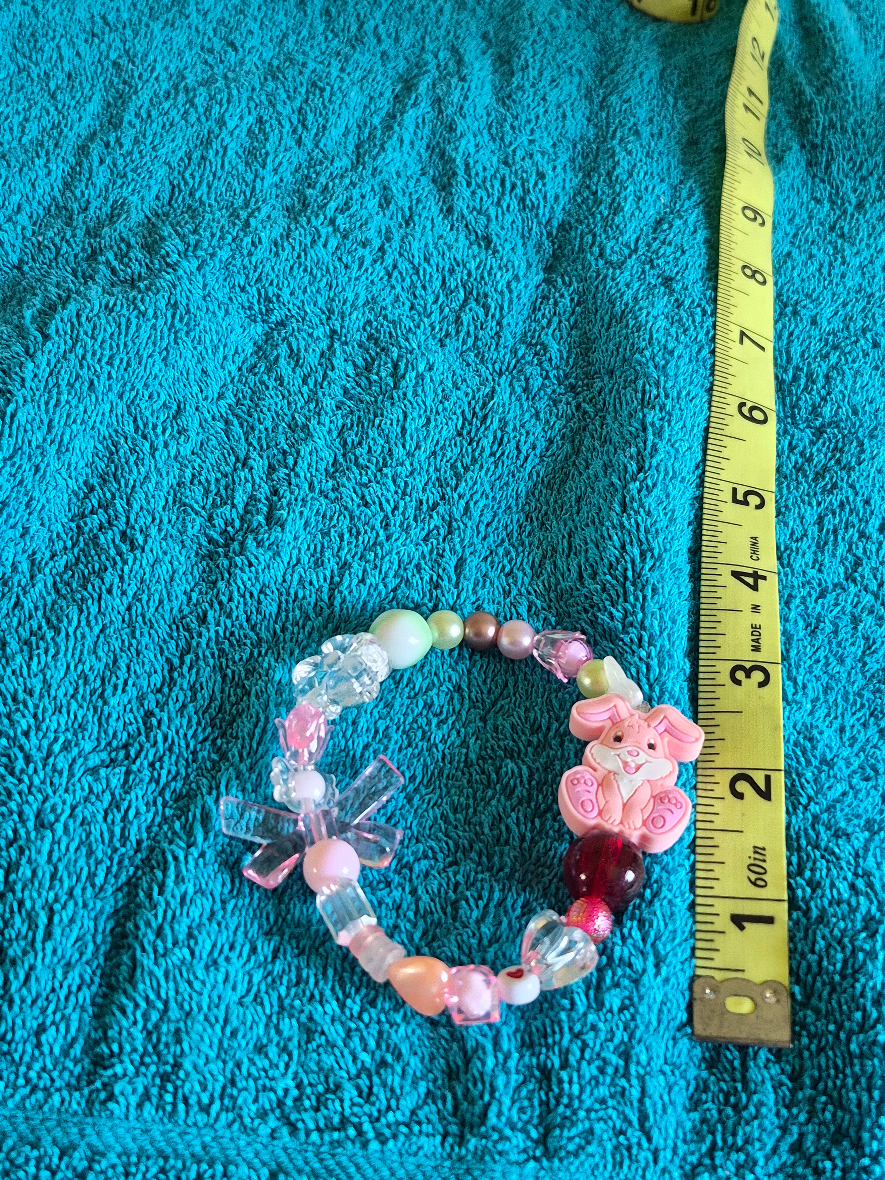 Whimsical Bunny stretch bracelet