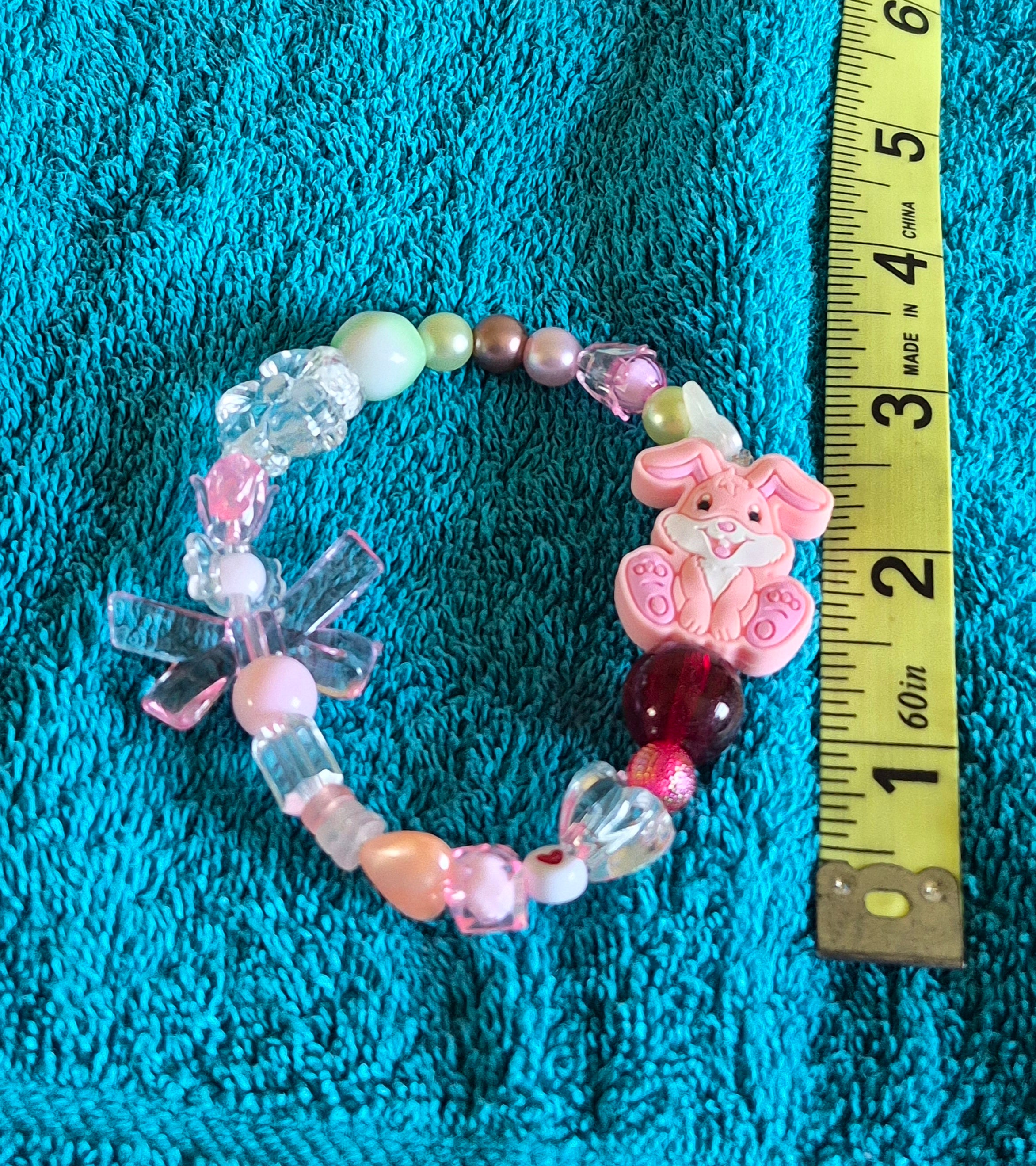 Whimsical Bunny stretch bracelet