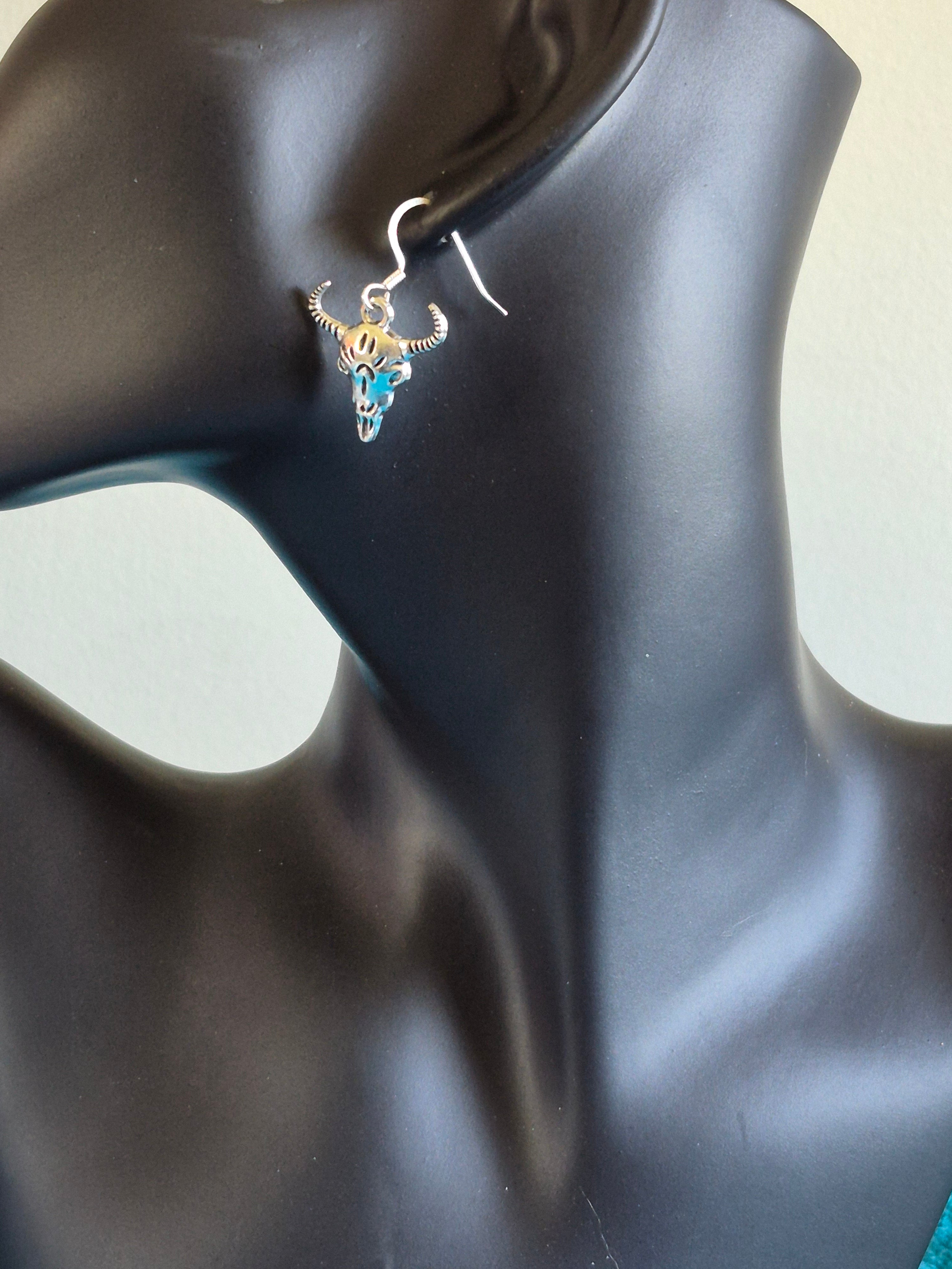 Cow Skull Earrings