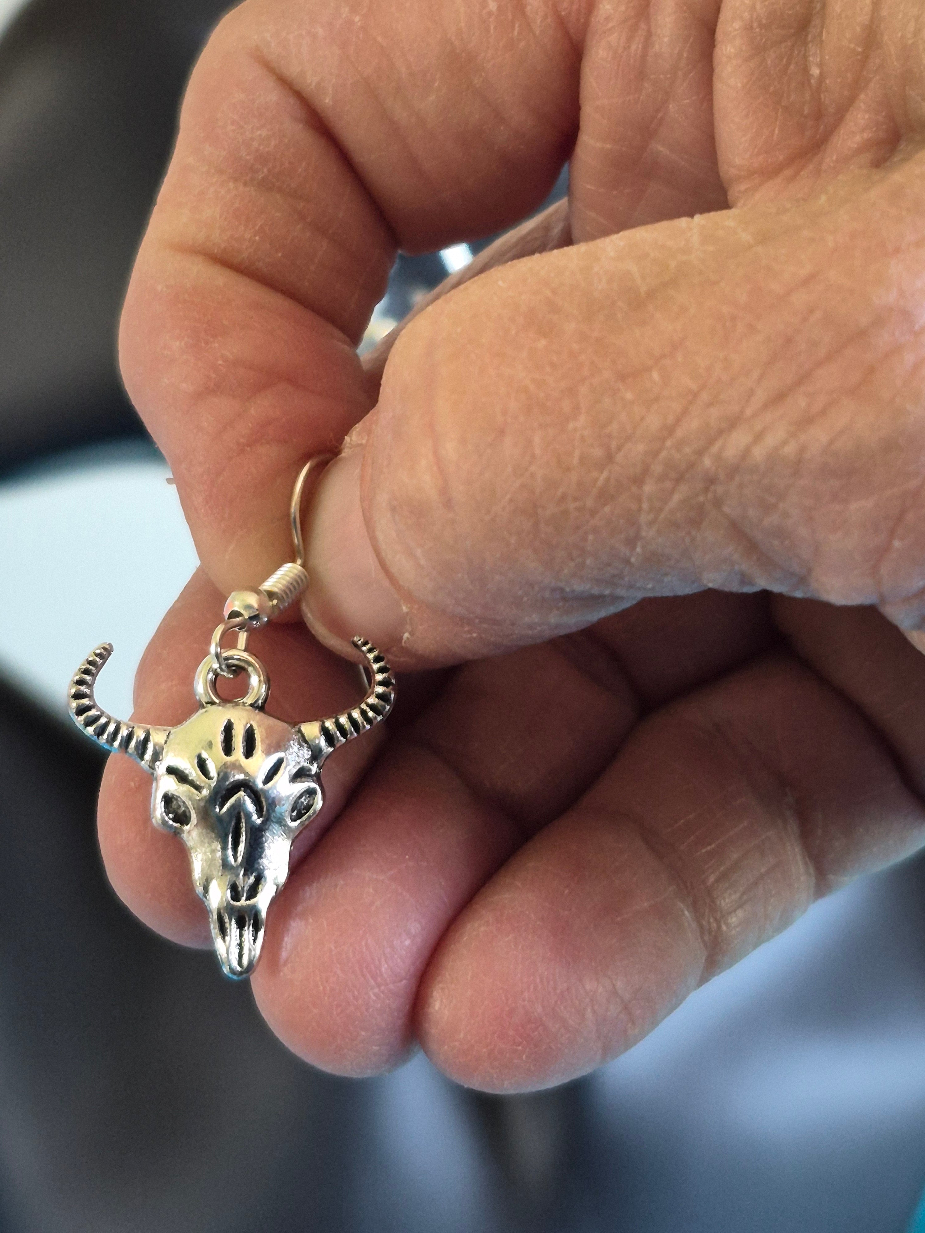 Cow Skull Earrings