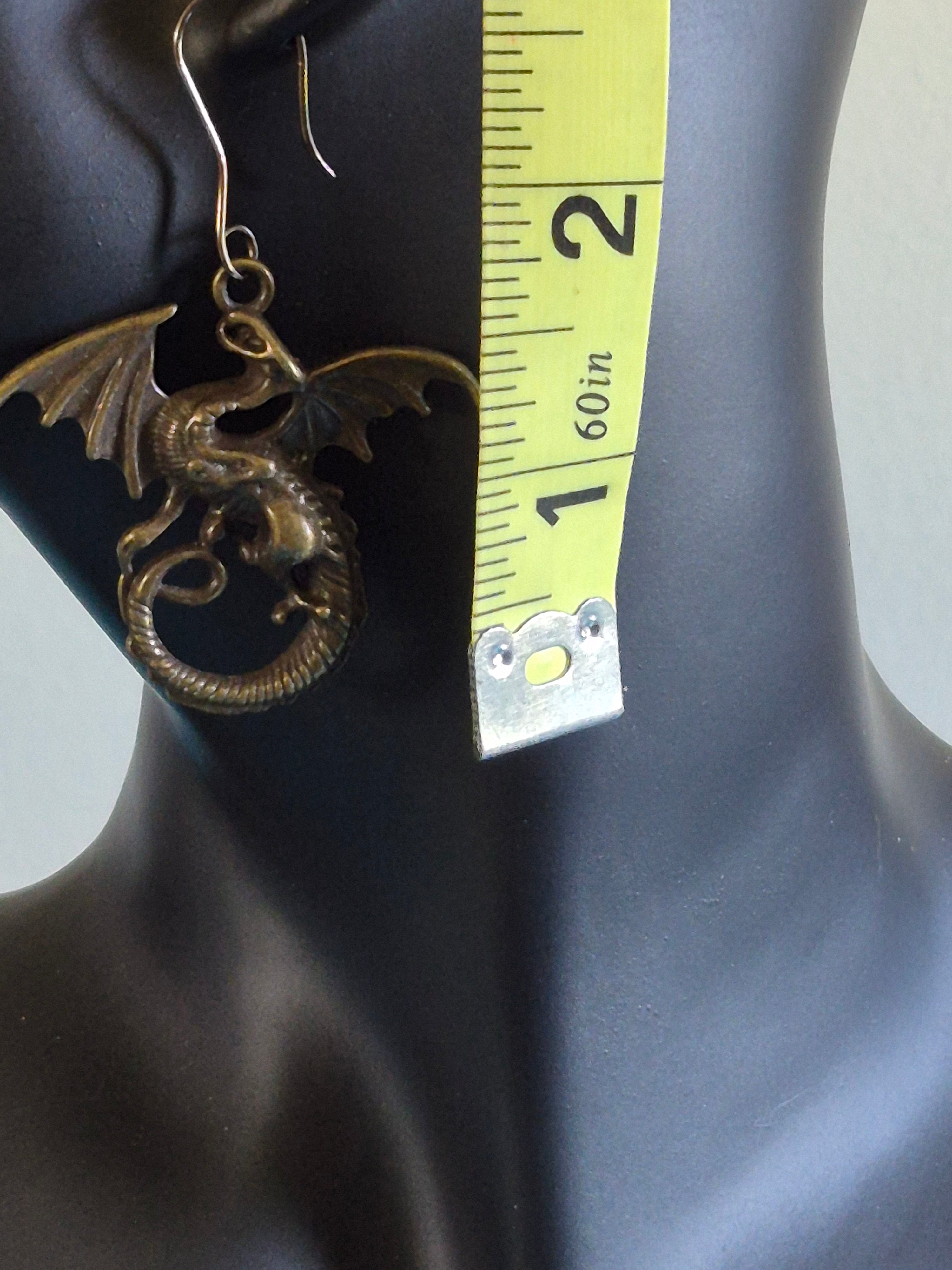 Dragon Stainless Steel Hook Earrings