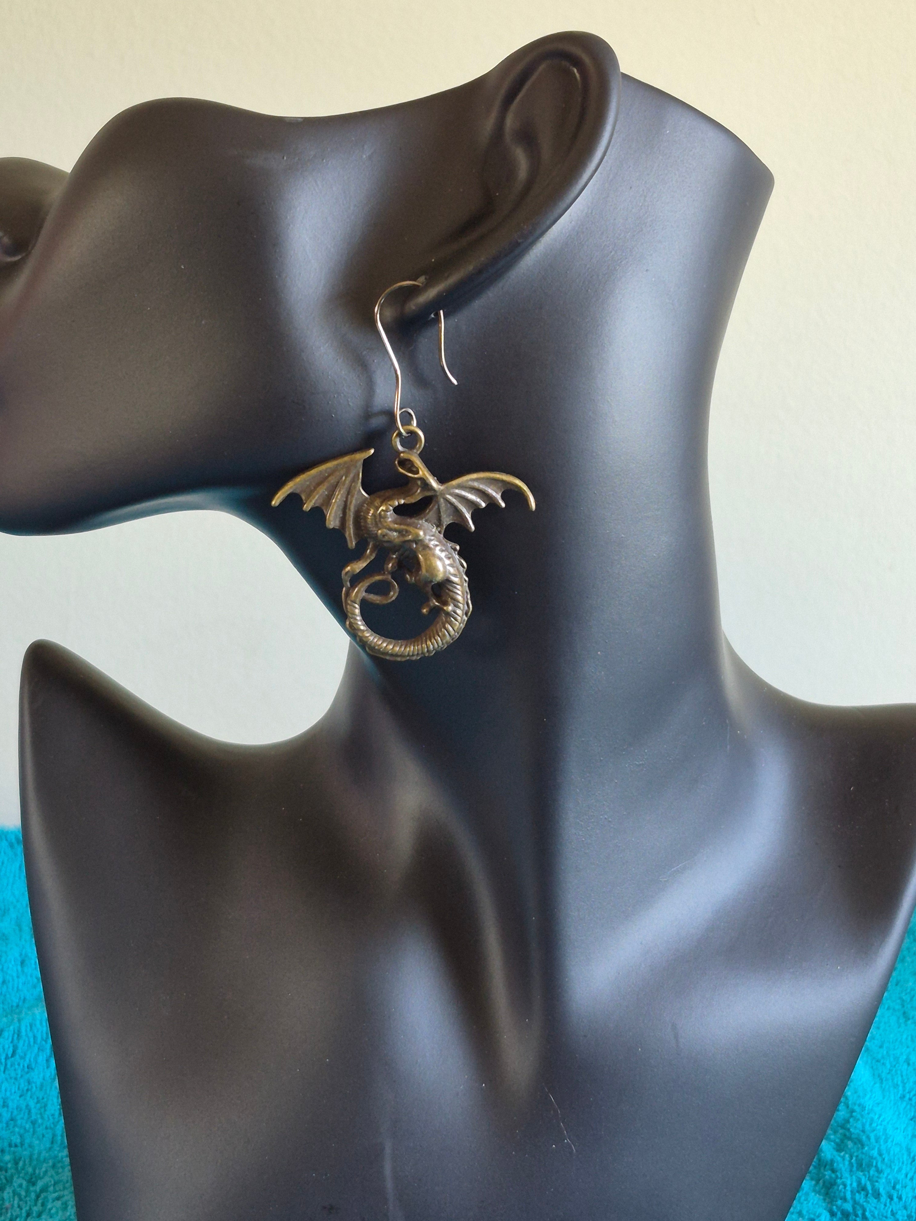 Dragon Stainless Steel Hook Earrings