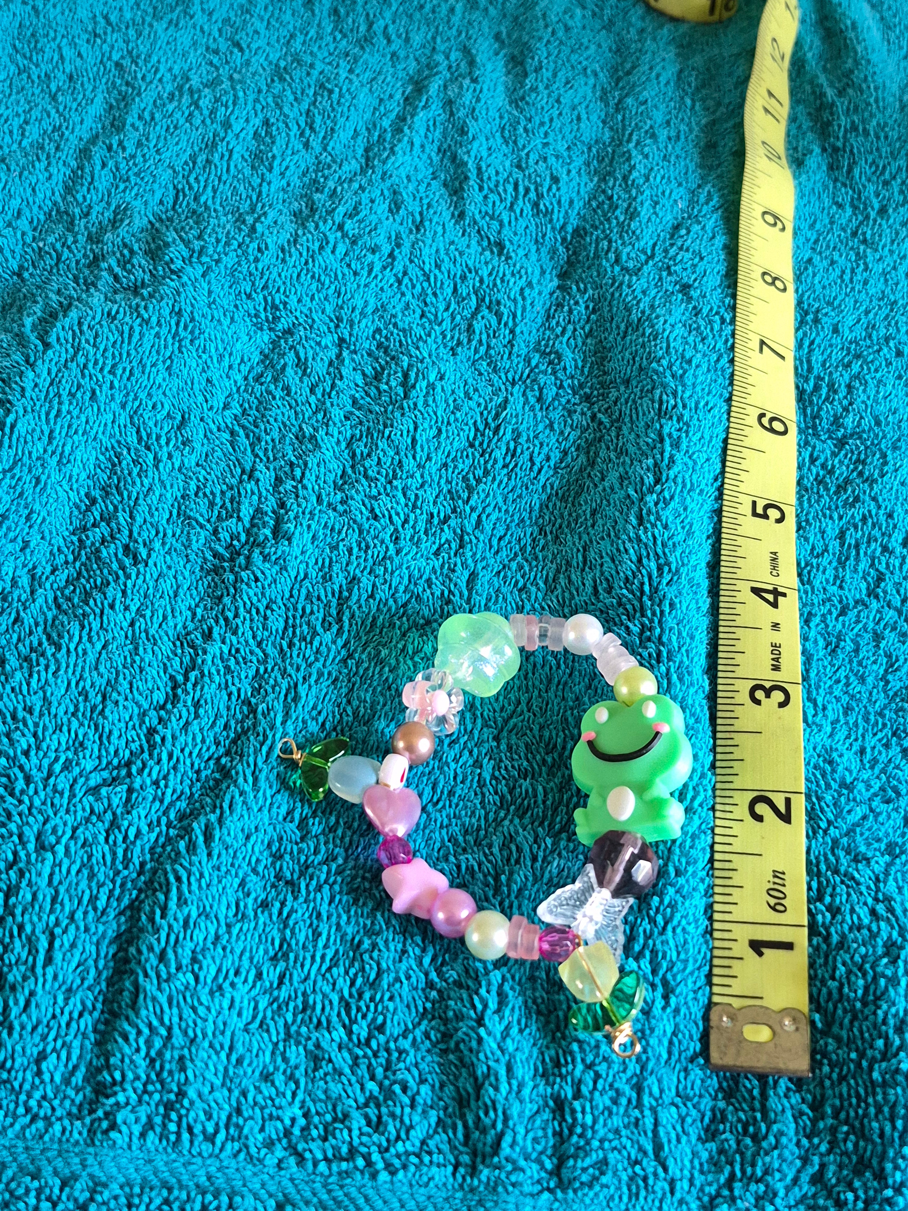 Whimsical Frog stretch bracelet