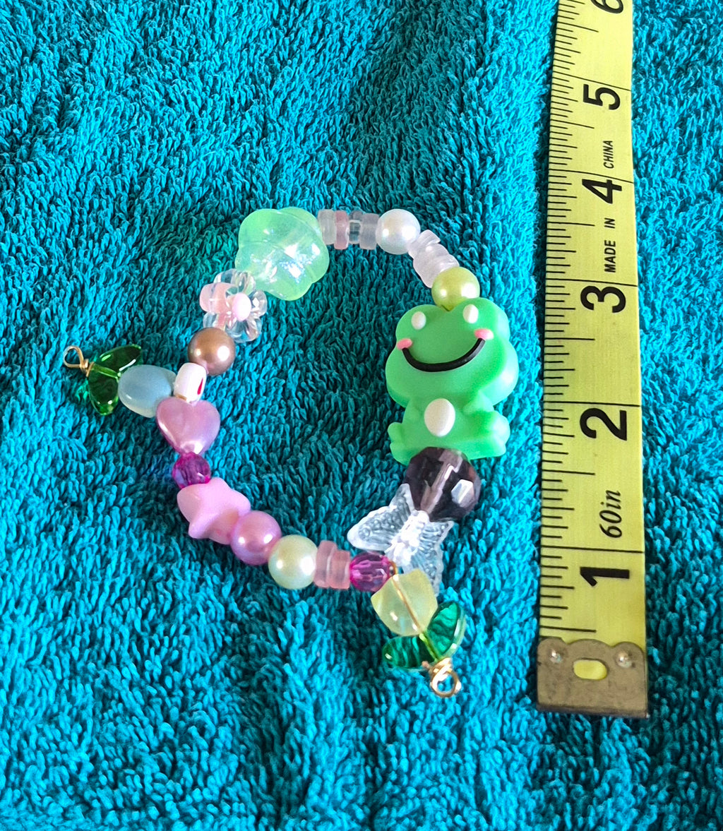 Whimsical Frog stretch bracelet