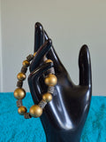 Gold and Ivory detailing bracelet