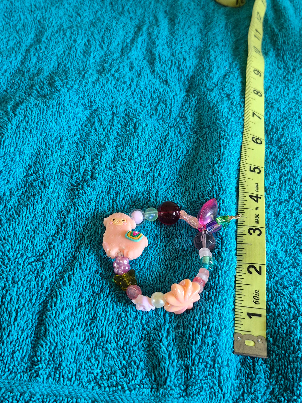 Whimsical Llama stretch bracelet