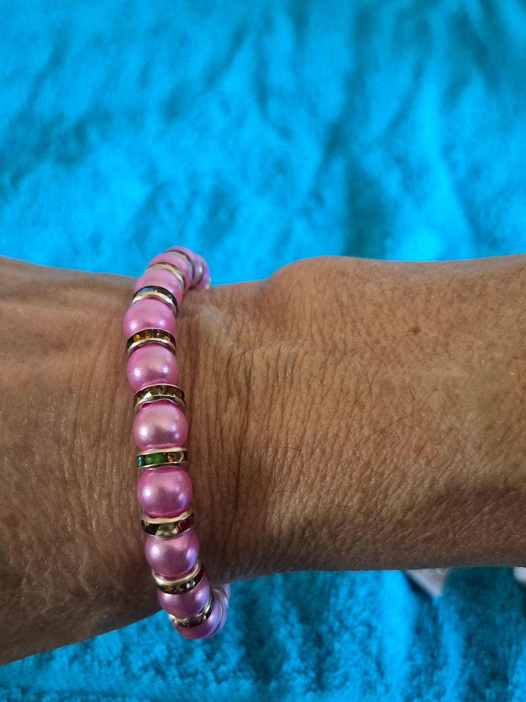Pink stretch bracelet