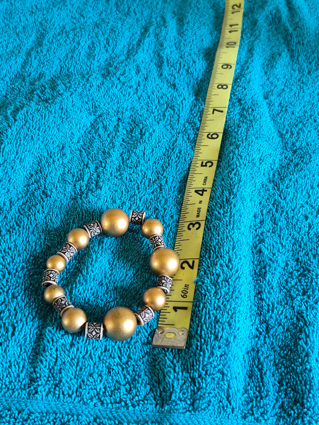 Gold and Ivory detailing bracelet