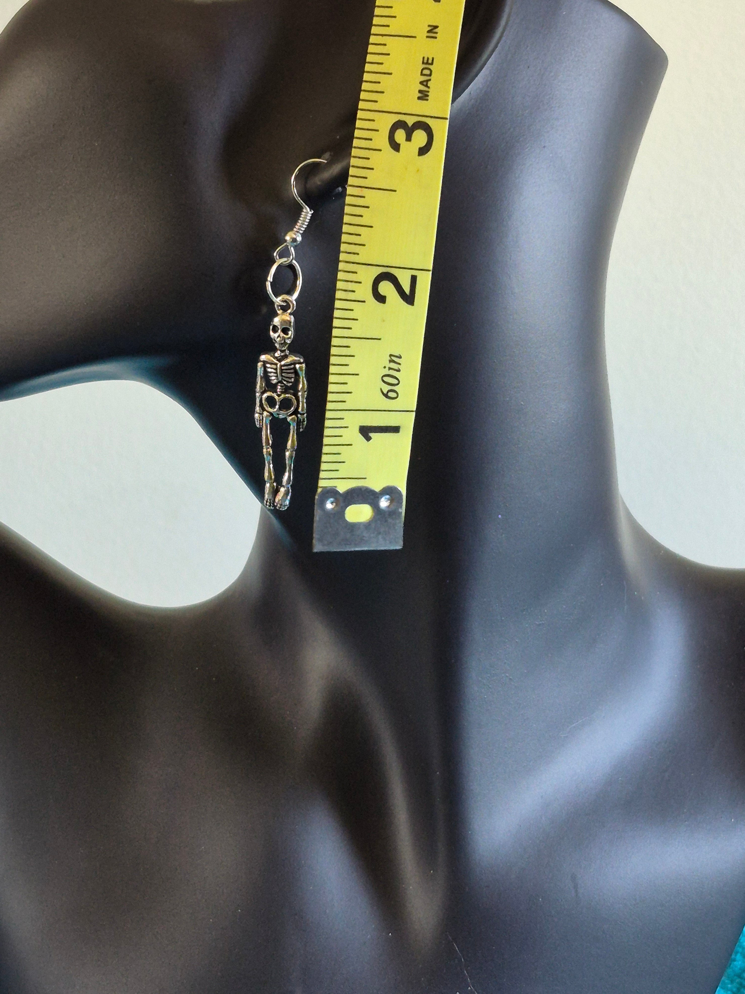 Stainless Steel Skeleton Earrings